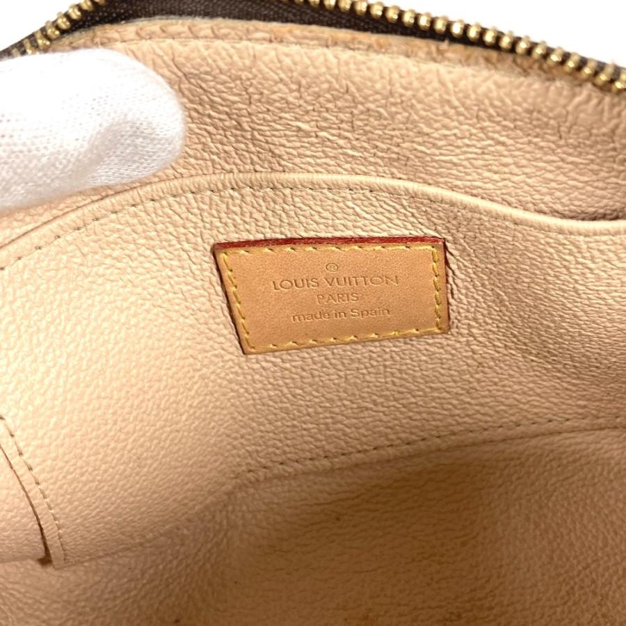 LOUIS VUITTON ルイヴィトン M47515 ポシェット コスメティック PM メイクポーチ ポーチ モノグラム 化粧ポーチ ブラウン 【中古】 | LOUIS VUITTON | 07