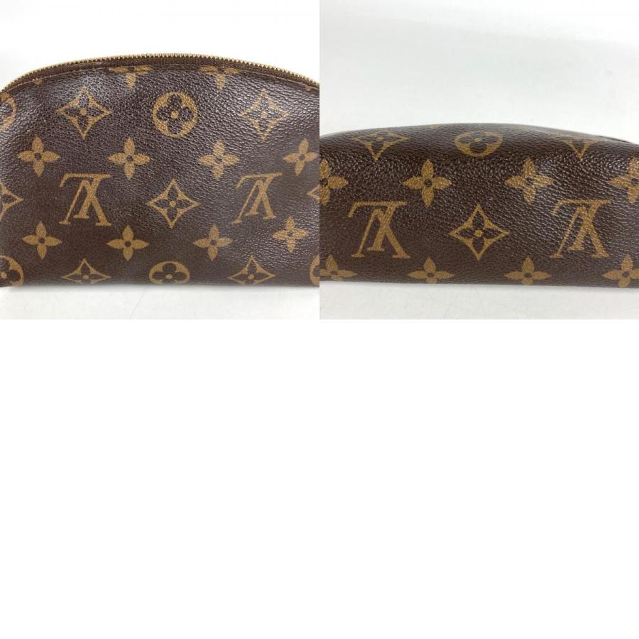 LOUIS VUITTON ルイヴィトン M47515 ポシェット コスメティック PM メイクポーチ ポーチ モノグラム 化粧ポーチ ブラウン 【中古】 | LOUIS VUITTON | 09