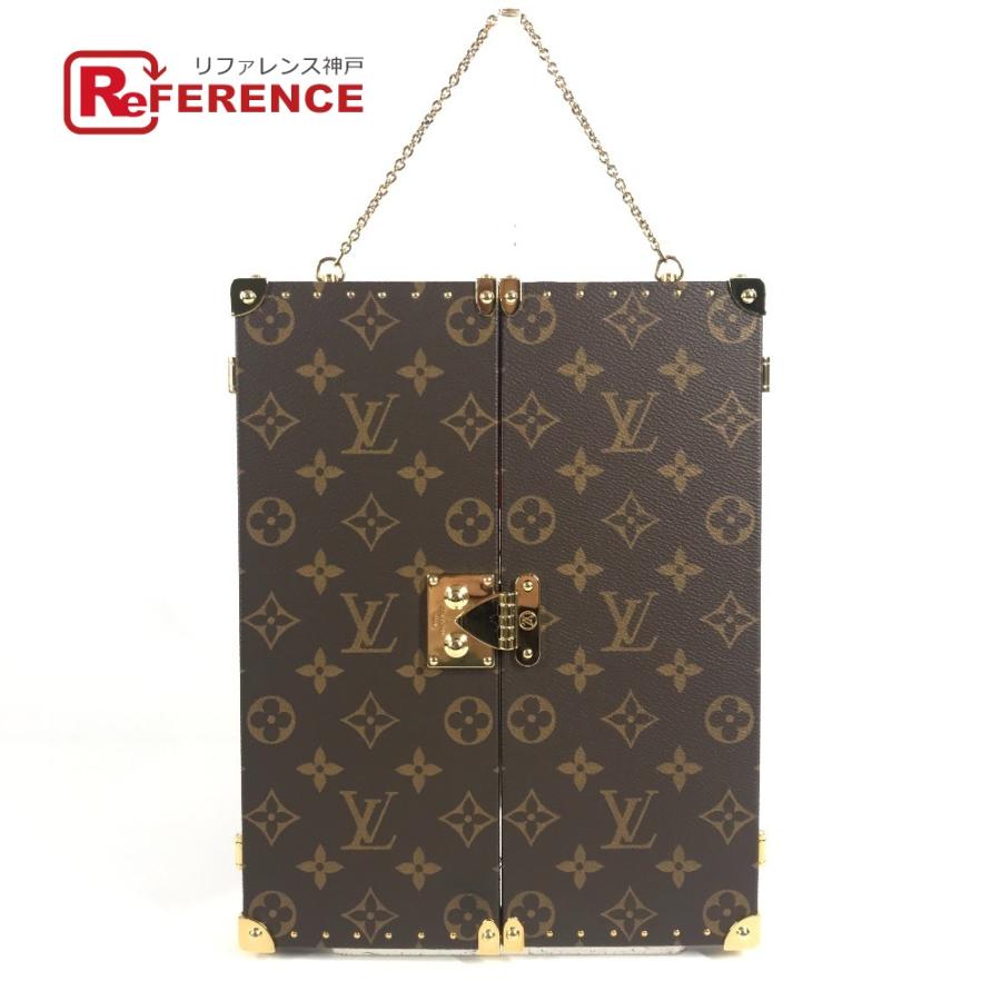 美品 LOUIS VUITTON ルイヴィトン GI0554  ホーム ミラー トランク インテリア 三面鏡 モノグラム 鏡 ブラウン ユニセックス【中古】 | LOUIS VUITTON