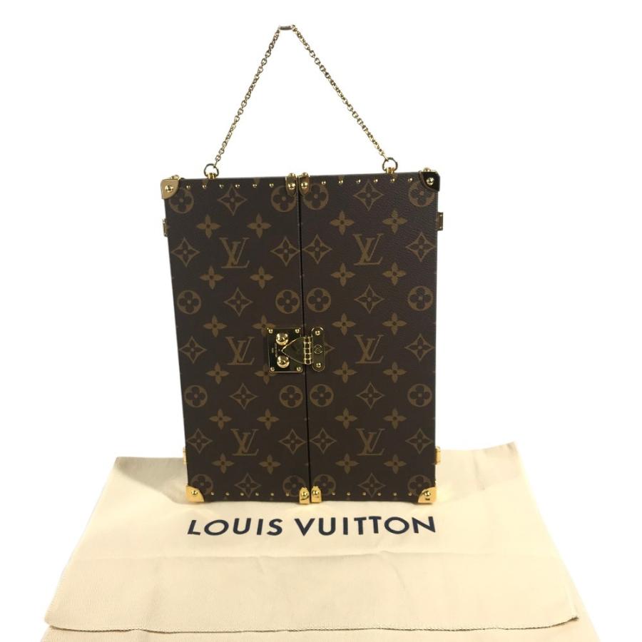 美品 LOUIS VUITTON ルイヴィトン GI0554  ホーム ミラー トランク インテリア 三面鏡 モノグラム 鏡 ブラウン ユニセックス【中古】 | LOUIS VUITTON | 06