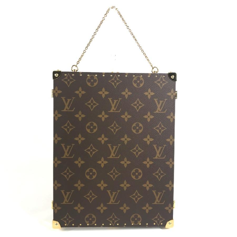 美品 LOUIS VUITTON ルイヴィトン GI0554  ホーム ミラー トランク インテリア 三面鏡 モノグラム 鏡 ブラウン ユニセックス【中古】 | LOUIS VUITTON | 07