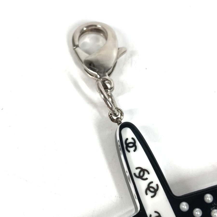 CHANEL シャネル エアプレーン 飛行機 バッグチャーム 16S キーホルダー ブラック レディース【中古】 | CHANEL | 02