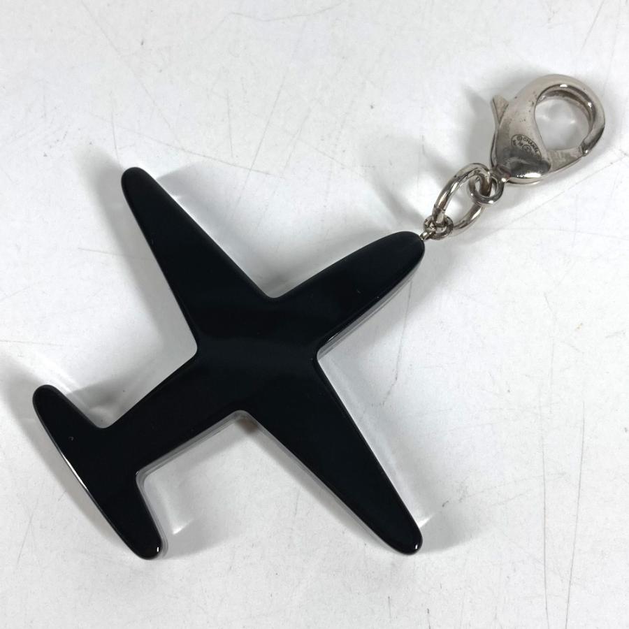 CHANEL シャネル エアプレーン 飛行機 バッグチャーム 16S キーホルダー ブラック レディース【中古】 | CHANEL | 05