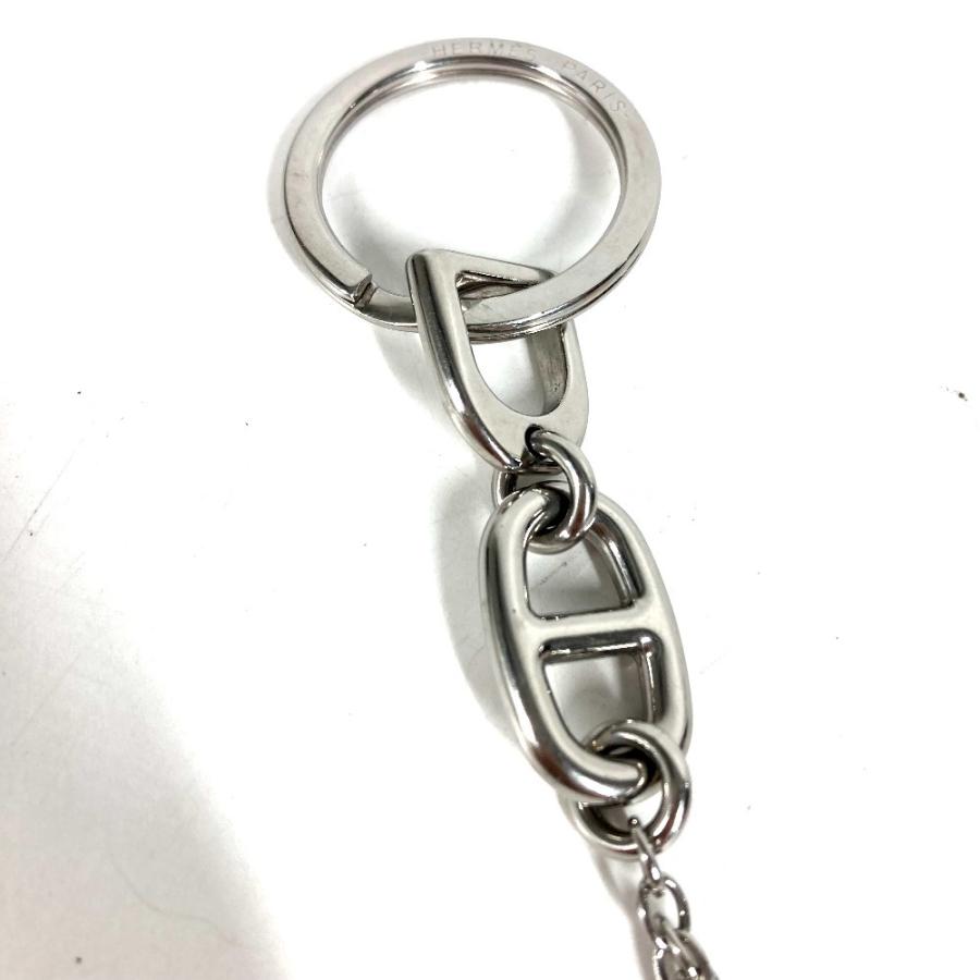 HERMES エルメス ボンヴォヤージュ  チェーン バッグチャーム キーホルダー シルバー ユニセックス【中古】 | HERMES | 05