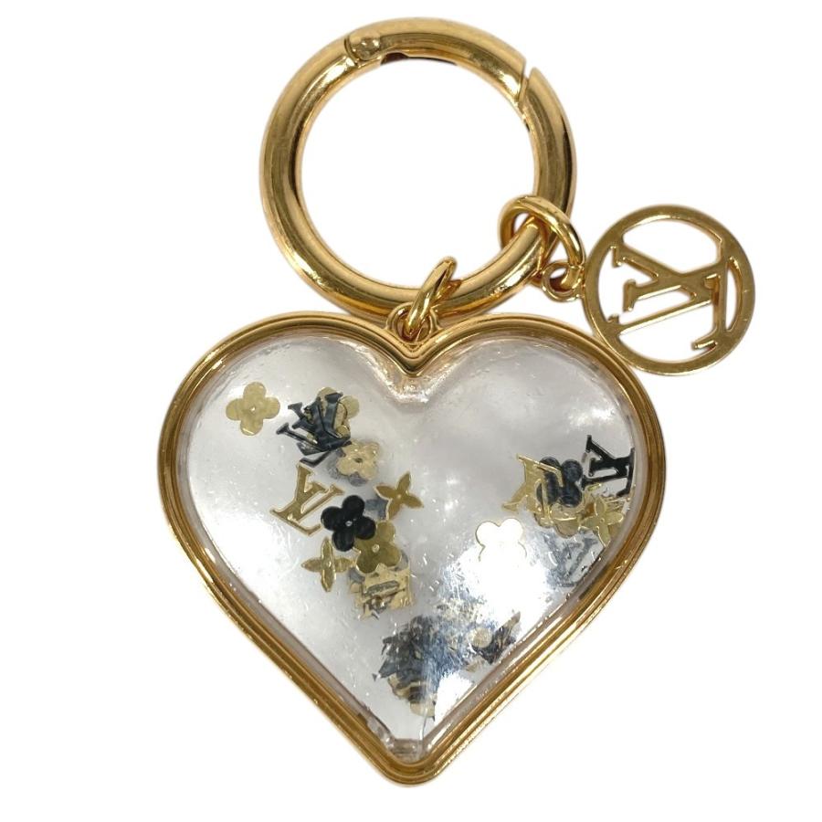 LOUIS VUITTON ルイヴィトン M00559 ポルトクレILVU ポルトクレ ILV U バッグチャーム ハート キーホルダー ゴールド レディース【中古】 | LOUIS VUITTON | 09