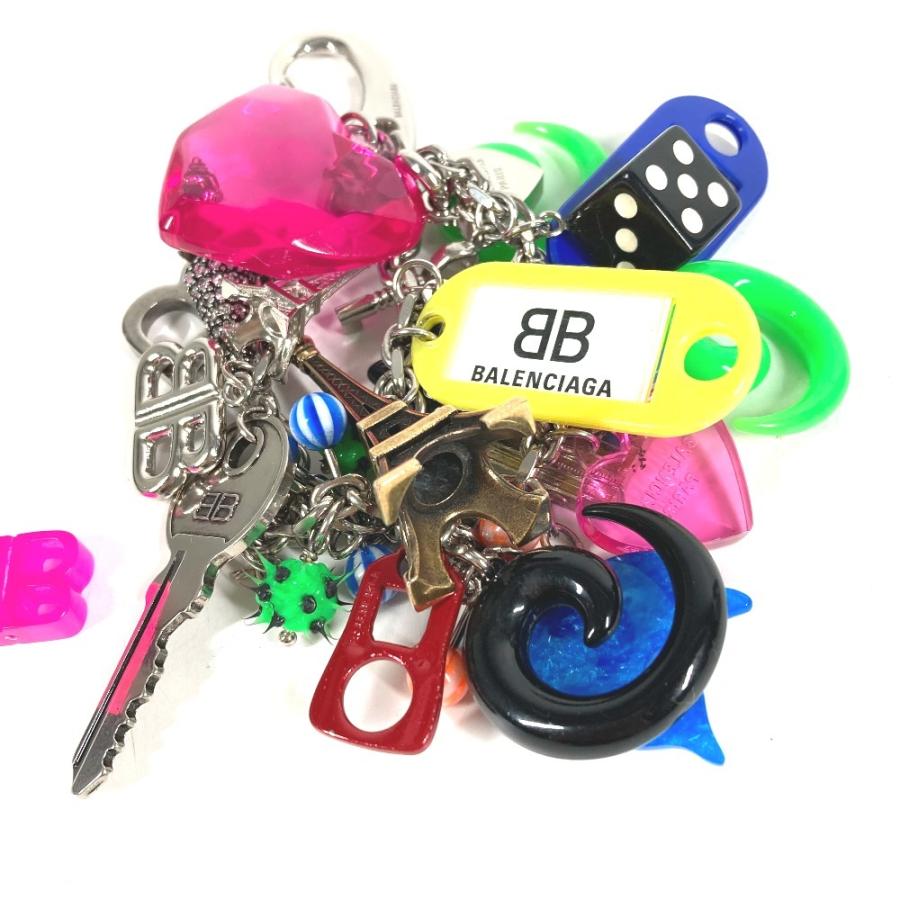BALENCIAGA バレンシアガ 806026  チャーム キーリング バッグチャーム ピガールコレクター キーホルダー マルチカラー【中古】 | BALENCIAGA | 02