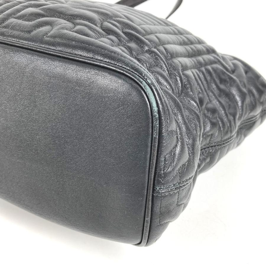 BVLGARI ブルガリ パレンテシ ロゴ カバン ハンドバッグ 肩掛け ショルダーバッグ ブラック ユニセックス【中古】 | BVLGARI | 06