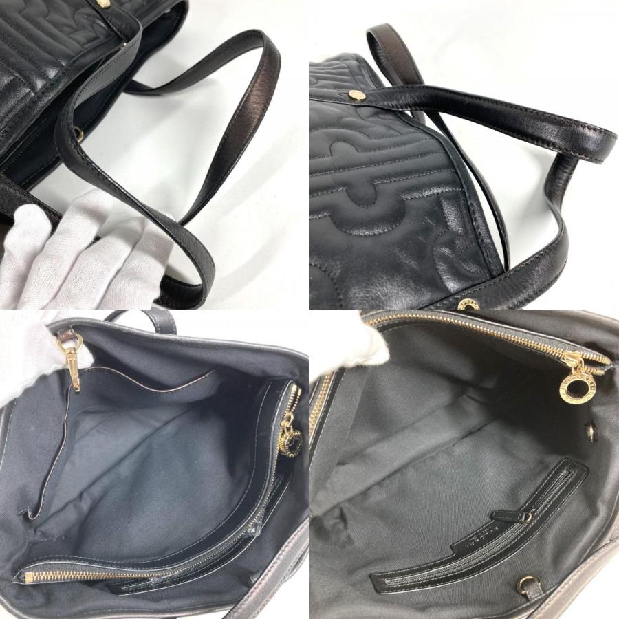 BVLGARI ブルガリ パレンテシ ロゴ カバン ハンドバッグ 肩掛け ショルダーバッグ ブラック ユニセックス【中古】 | BVLGARI | 08