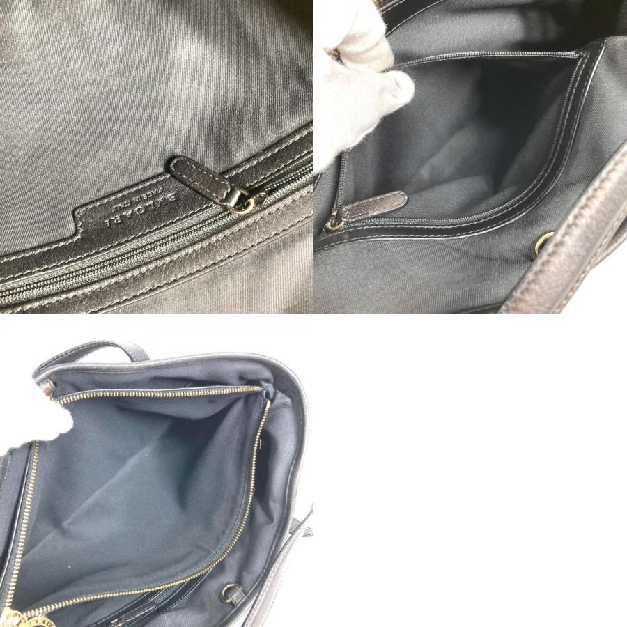 BVLGARI ブルガリ パレンテシ ロゴ カバン ハンドバッグ 肩掛け ショルダーバッグ ブラック ユニセックス【中古】 | BVLGARI | 09