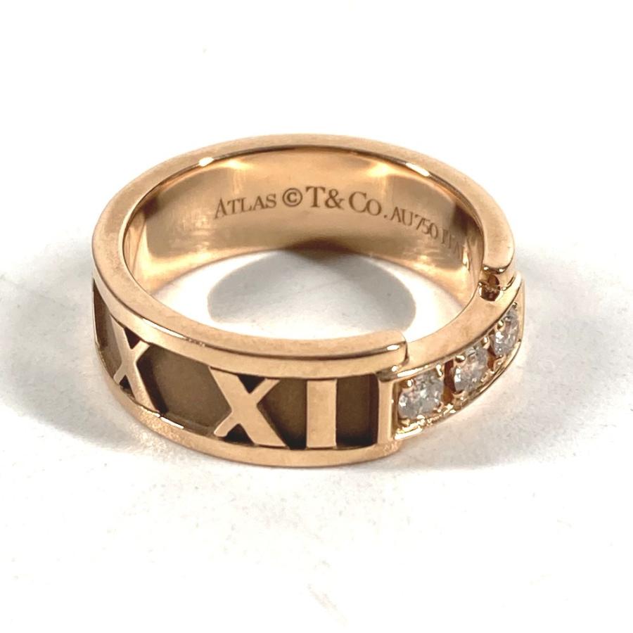 TIFFANY&Co. ティファニー アトラス 3P ダイヤ ダイヤモンド ジュエリー K18 金 18K リング・指輪 ピンクゴールド レディース【中古】 | TIFFANY&Co. | 04