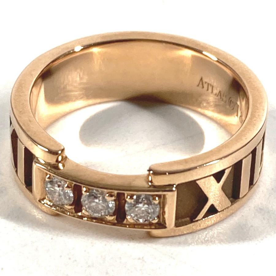 TIFFANY&Co. ティファニー アトラス 3P ダイヤ ダイヤモンド ジュエリー K18 金 18K リング・指輪 ピンクゴールド レディース【中古】 | TIFFANY&Co. | 06