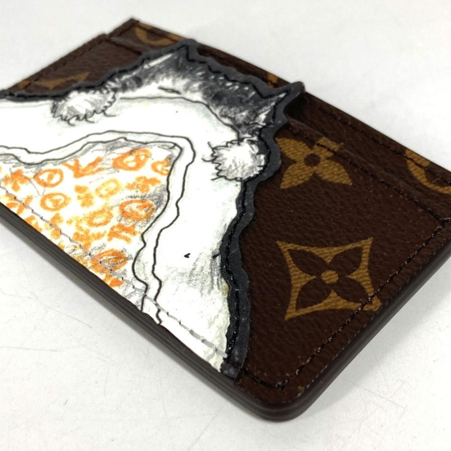 未使用 LOUIS VUITTON ルイヴィトン M15155  ポルトカルトキャットナップ 名刺入れ  モノグラム 猫 ネコ キャット カードケース【中古】 | LOUIS VUITTON | 01