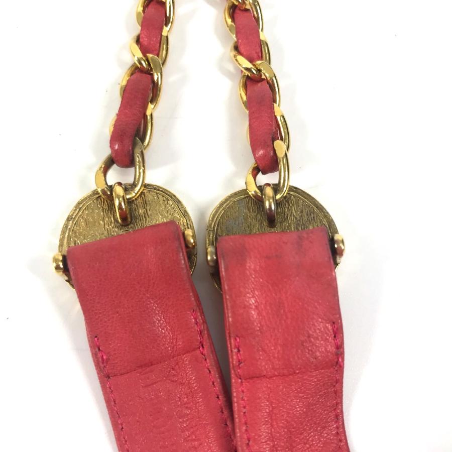 CHANEL シャネル コイン チェーンベルト ファッション小物 リボン ヴィンテージ ベルト ピンク レディース【中古】 | CHANEL | 03