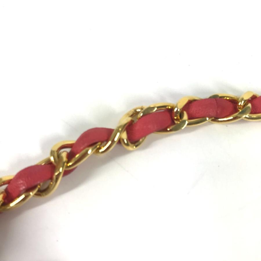 CHANEL シャネル コイン チェーンベルト ファッション小物 リボン ヴィンテージ ベルト ピンク レディース【中古】 | CHANEL | 08