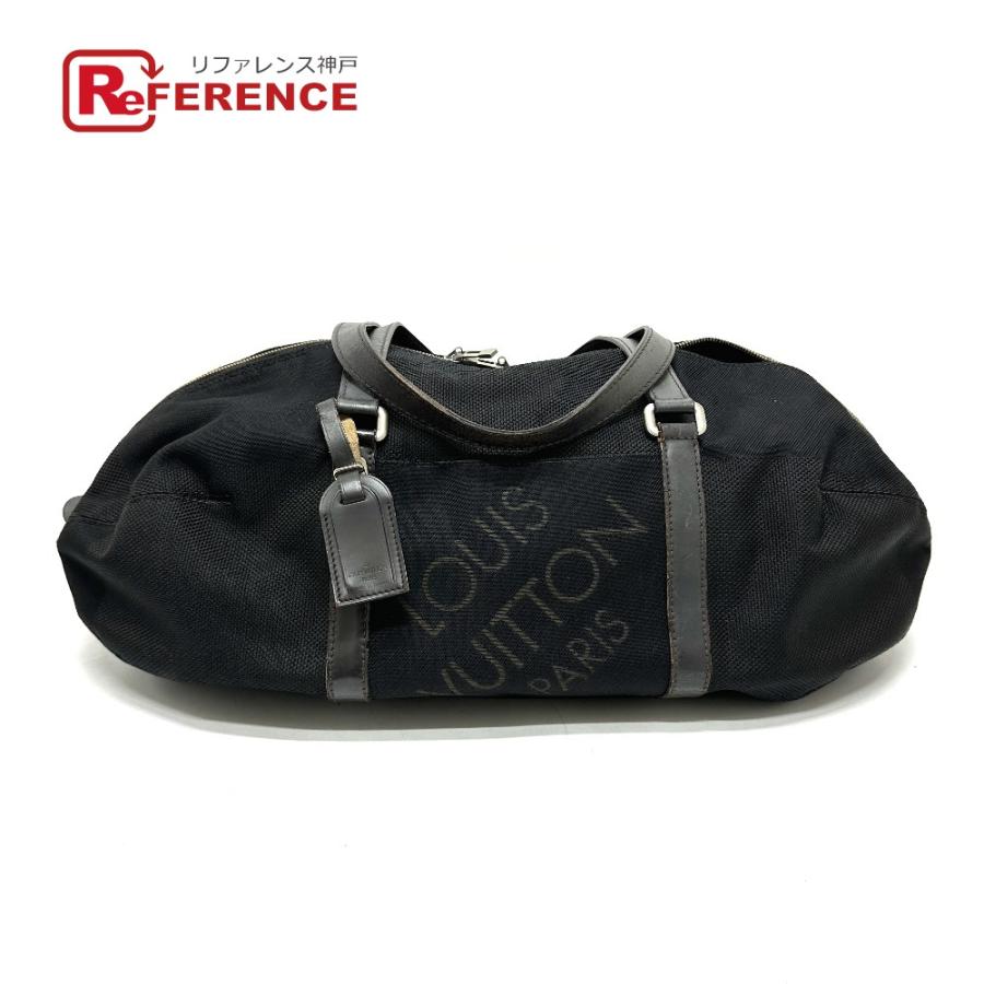 LOUIS VUITTON ルイヴィトン M93066  アカタン ハンドバッグ ショルダーバッグ ダミエ・ジェアン  ボストンバッグ ブラック メンズ【中古】 | LOUIS VUITTON