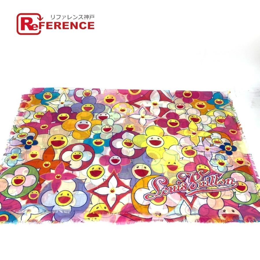 HERMES エルメス Ｍ72515 コスミック ブラッサム パレオ  大判 ショール スカーフ マフラー フリンジ 村上隆 コラボ ストール【中古】 | LOUIS VUITTON