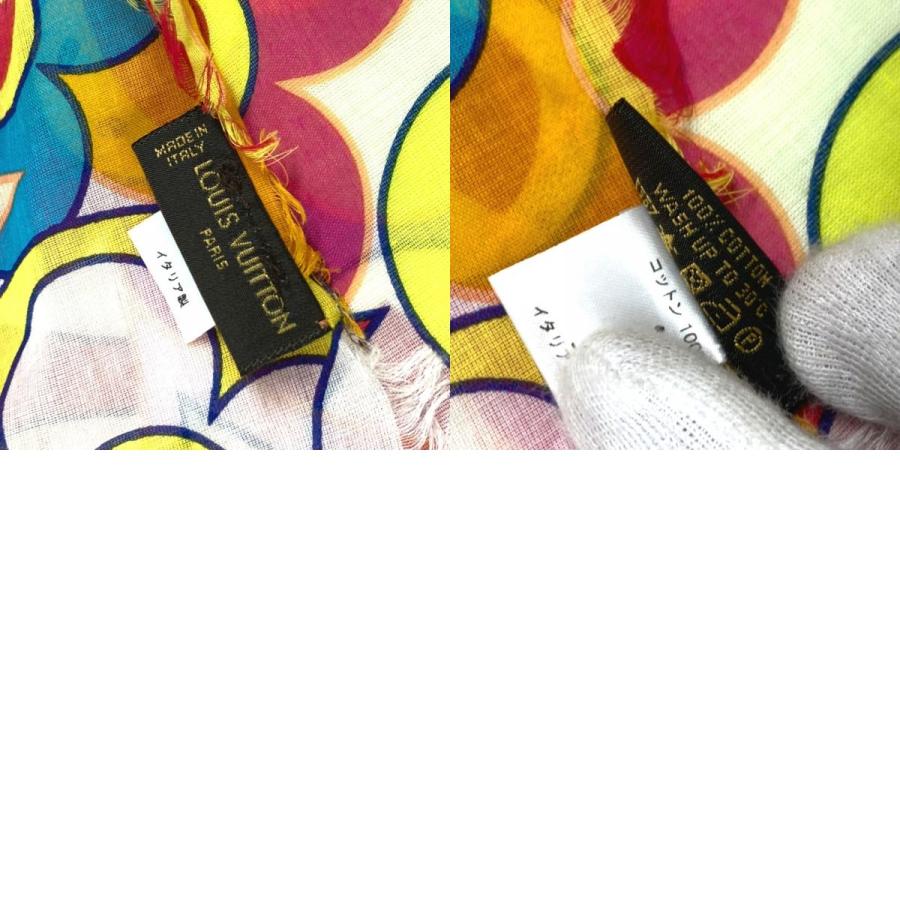 HERMES エルメス Ｍ72515 コスミック ブラッサム パレオ  大判 ショール スカーフ マフラー フリンジ 村上隆 コラボ ストール【中古】 | LOUIS VUITTON | 09