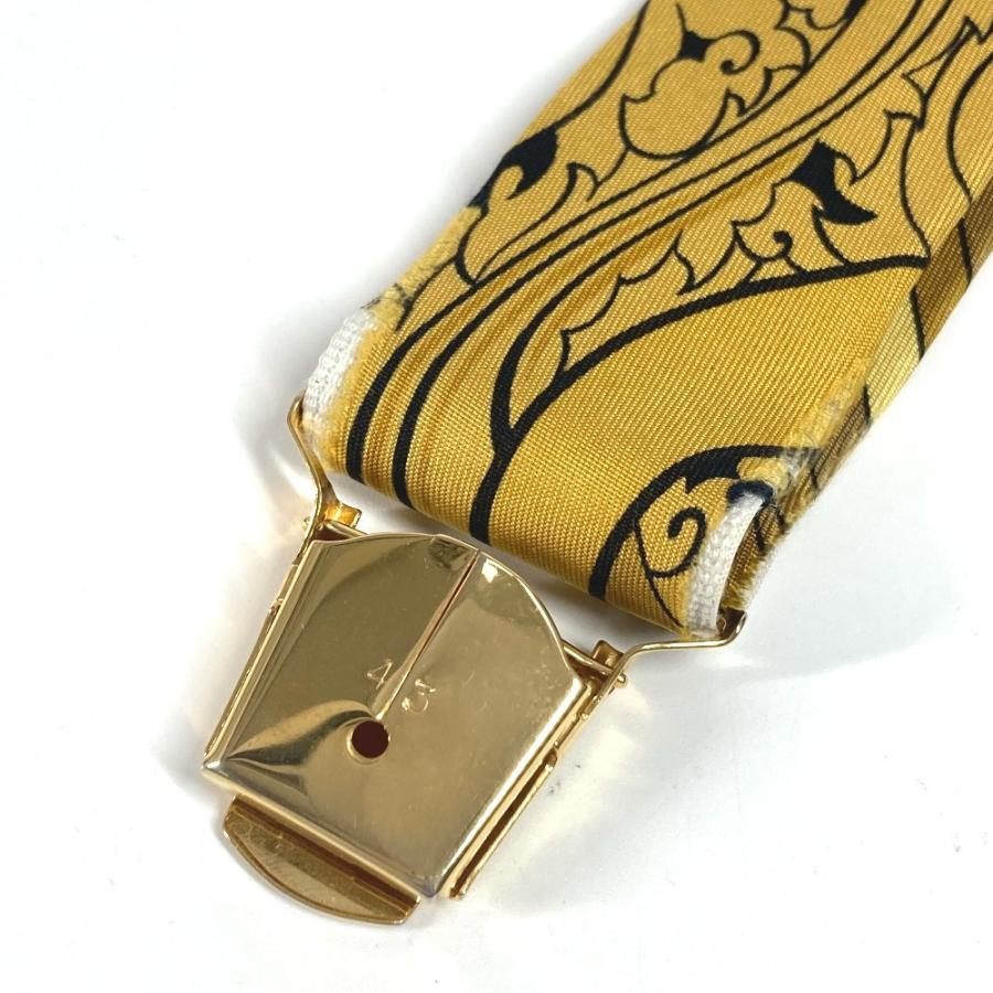 HERMES（エルメス） 総柄 アクセサリー サスペンダー イエロー ユニ
