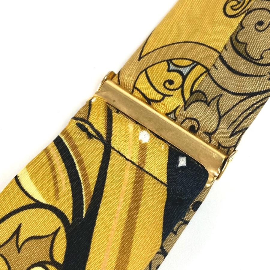 HERMES（エルメス） 総柄 アクセサリー サスペンダー イエロー ユニ