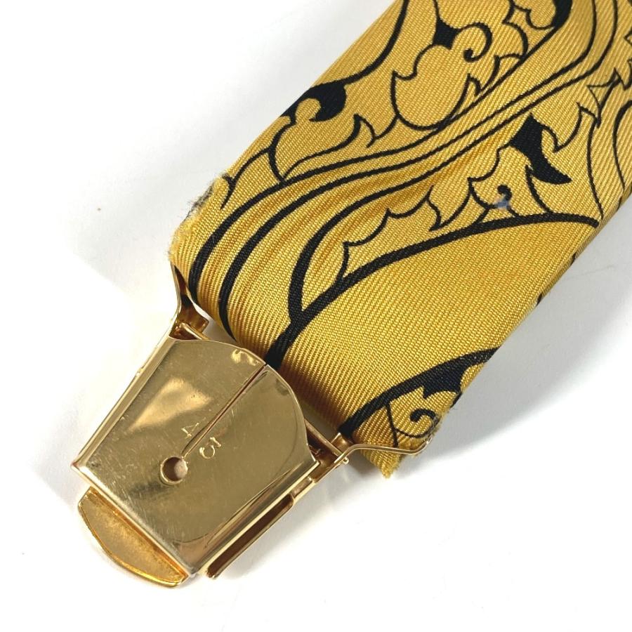 HERMES（エルメス） 総柄 アクセサリー サスペンダー イエロー ユニ