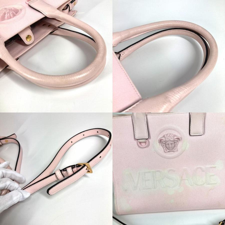 VERSACE ヴェルサーチ ラメドゥーサバッグ 2WAYバッグ ハンドバッグ トートバッグ 斜め掛け メデューサ ショルダーバッグ ピンク【中古】 |  | 09