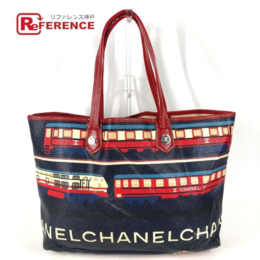 CHANEL シャネル セントラルステーション 肩掛け ショルダーバッグ カバン トートバッグ レッド レディース【中古】 | CHANEL