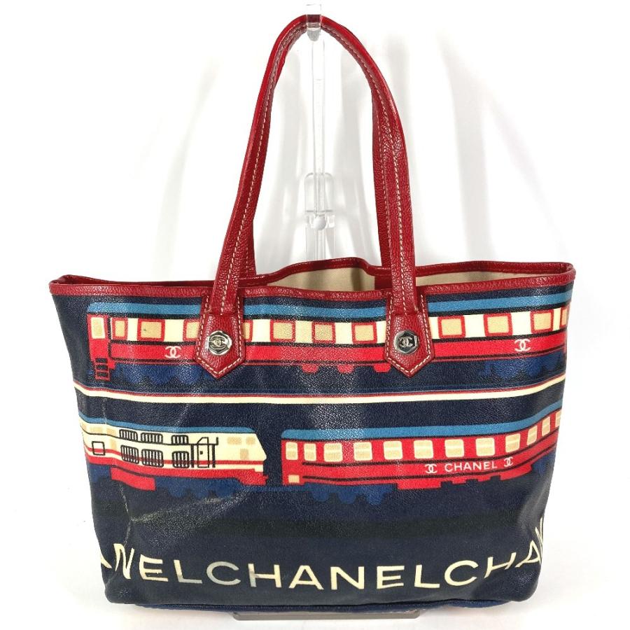 CHANEL シャネル セントラルステーション 肩掛け ショルダーバッグ カバン トートバッグ レッド レディース【中古】 | CHANEL | 01