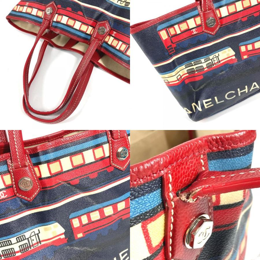 CHANEL シャネル セントラルステーション 肩掛け ショルダーバッグ カバン トートバッグ レッド レディース【中古】 | CHANEL | 07