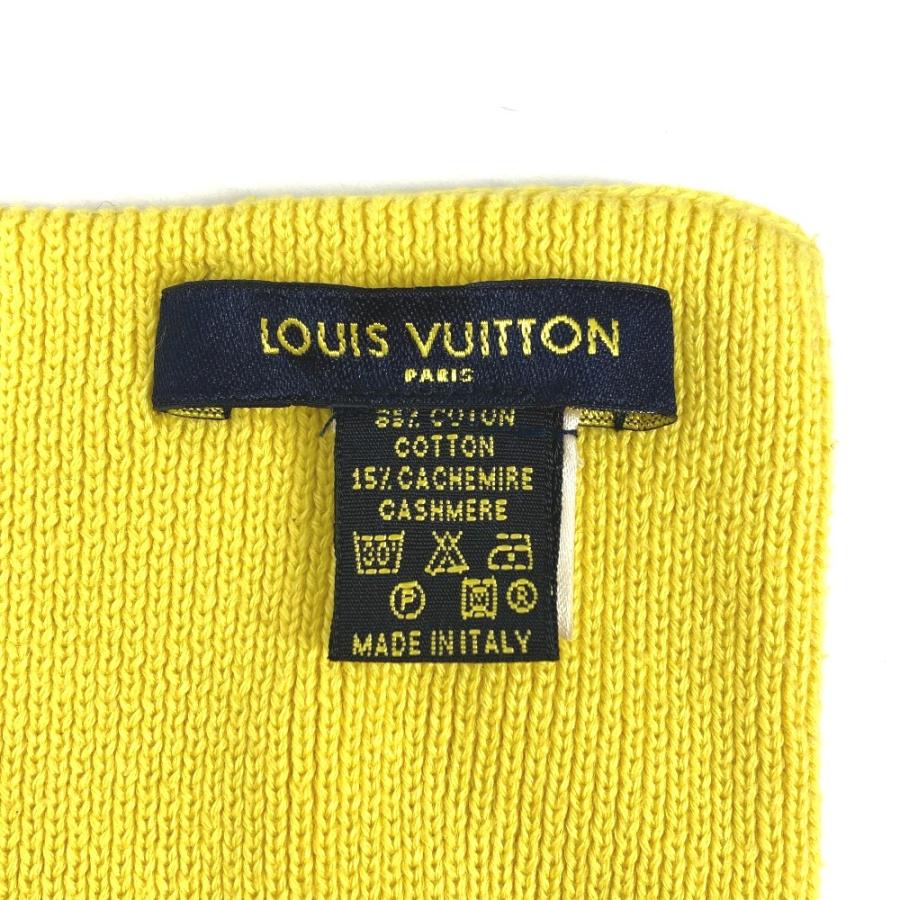 Louis Vuitton ロゴマフラー クリーム/イエロー LOUIS VUITTON ルイヴィトン ロゴ LVCUP ルイヴィトンカップ マフラー
