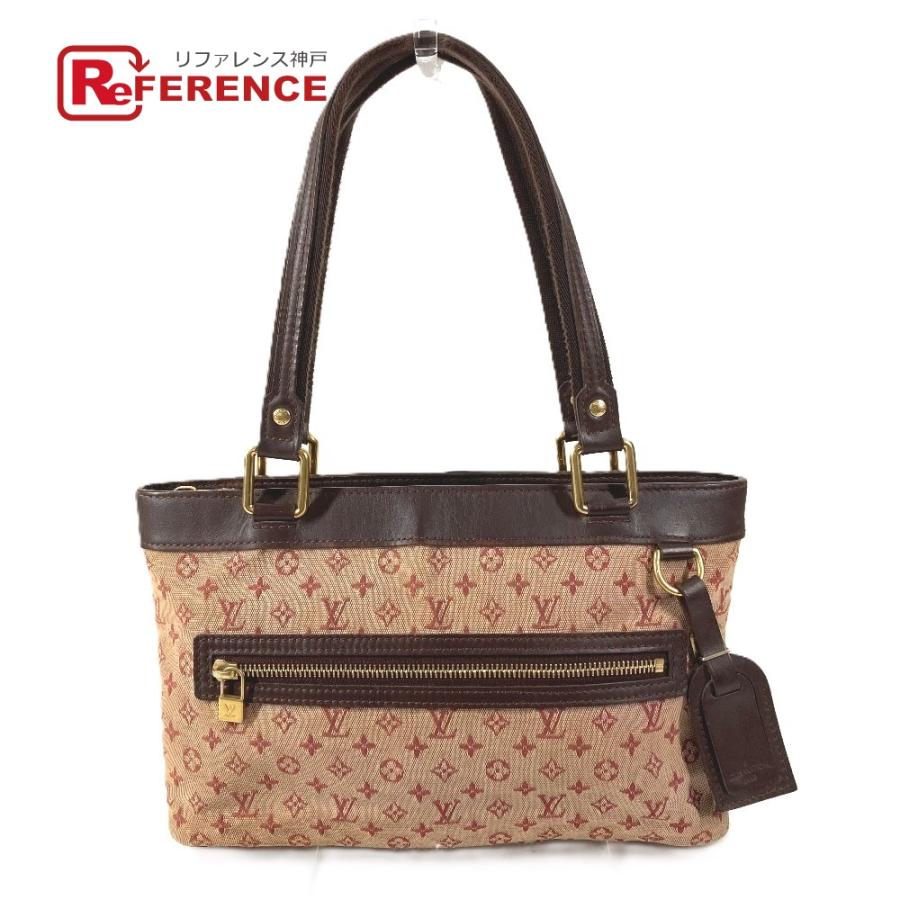 LOUIS VUITTON ルイヴィトン M92678 ルシーユPM カバン ショルダーバッグ 肩掛け モノグラムミニ トートバッグ レッド レディース【中古】 | LOUIS VUITTON