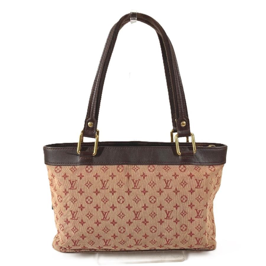 LOUIS VUITTON ルイヴィトン M92678 ルシーユPM カバン ショルダーバッグ 肩掛け モノグラムミニ トートバッグ レッド レディース【中古】 | LOUIS VUITTON | 01