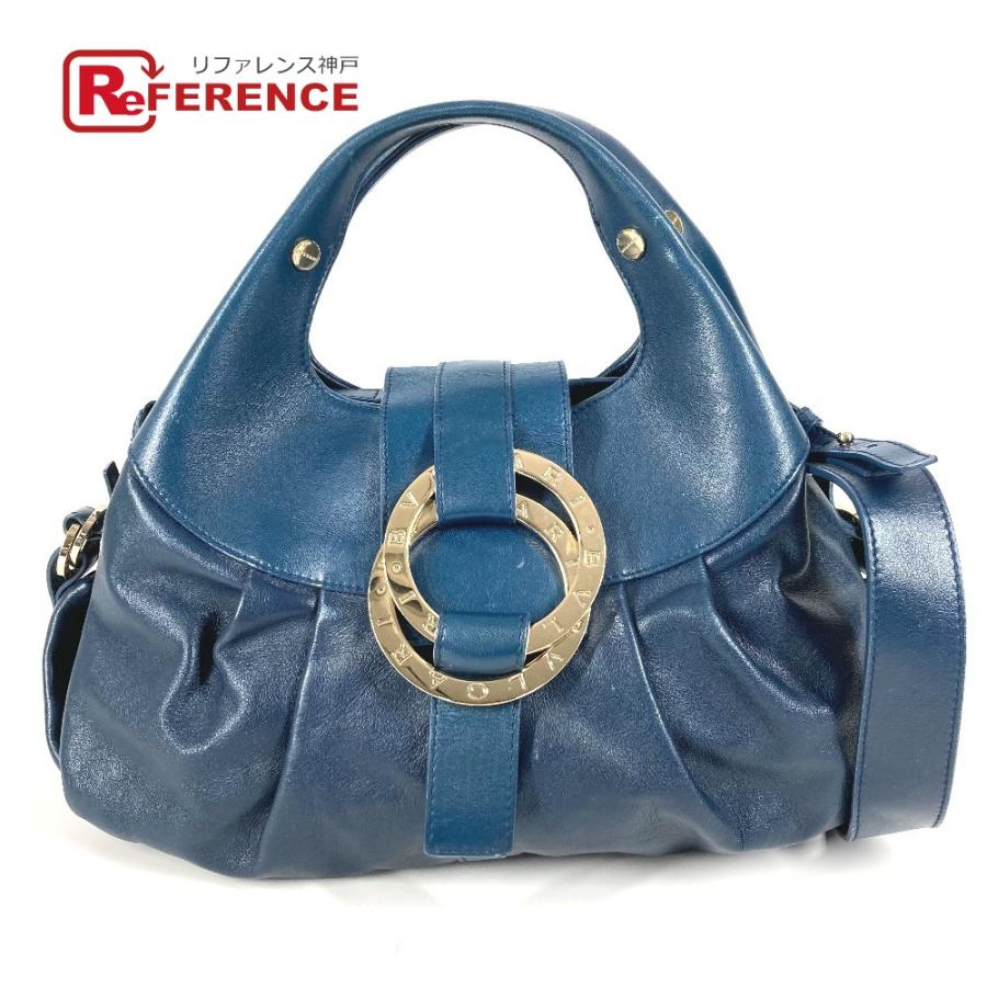 BVLGARI ブルガリ チャンドラ トートバッグ 2WAYバッグ ハンドバッグ ダブル コイン ブルガリブルガリロゴ ショルダーバッグ 【中古】 | BVLGARI