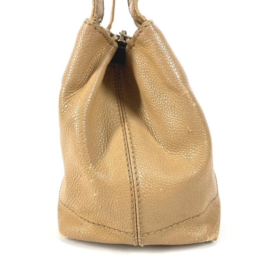 CHANEL シャネル CC ココマーク ロゴ カバン 肩掛け トートバッグ  ヴィンテージ ショルダーバッグ ベージュ レディース【中古】 | CHANEL | 03