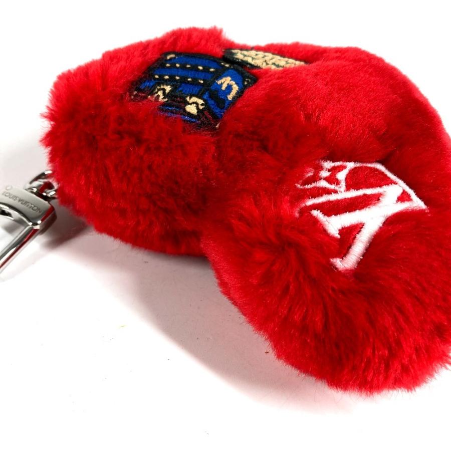 未使用 LOUIS VUITTON ルイヴィトン M03171 バッグチャーム LV ラッキー ハート バッグチャーム ファー キーホルダー レッド【中古】 | LOUIS VUITTON | 06