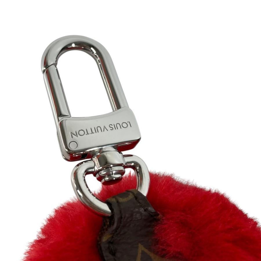 未使用 LOUIS VUITTON ルイヴィトン M03171 バッグチャーム LV ラッキー ハート バッグチャーム ファー キーホルダー レッド【中古】 | LOUIS VUITTON | 08