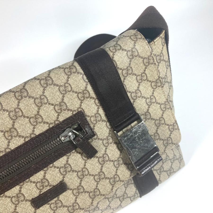 GUCCI グッチ 122374 GGプラス フラップ 斜め掛け メッセンジャーバッグ カバン ショルダーバッグ ベージュ ユニセックス【中古】 | GUCCI | 08