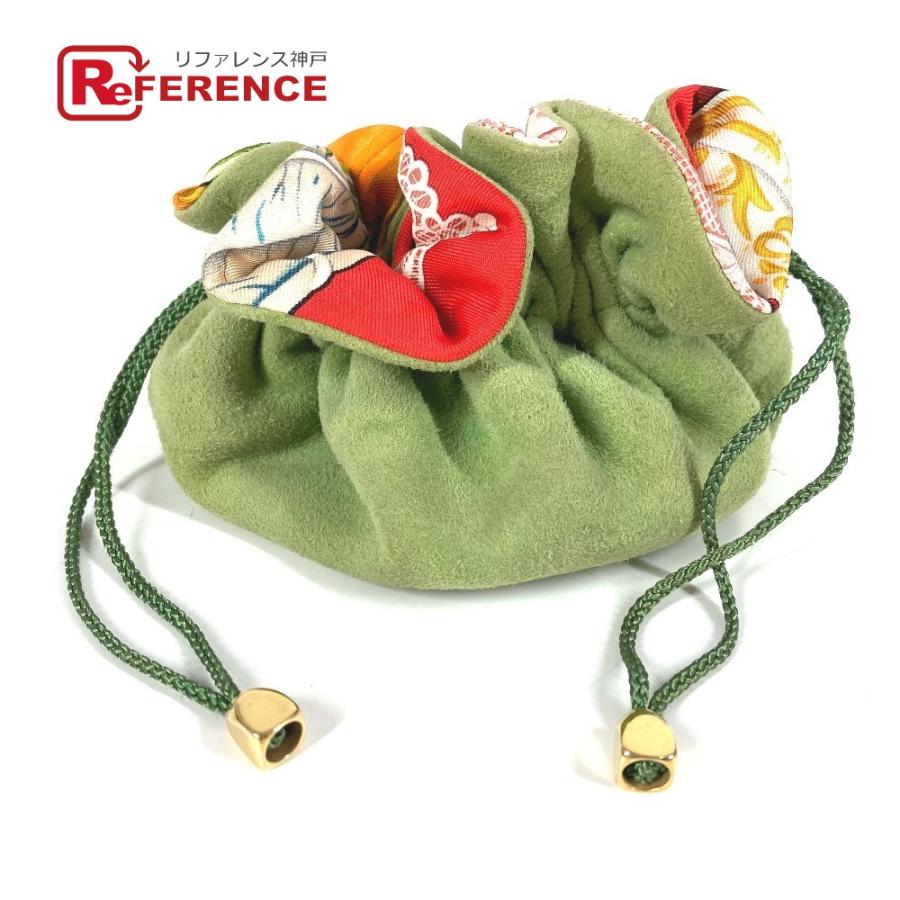 HERMES エルメス ブルスアビジュー アニマル柄 巾着ポーチ マルチポーチ ポーチ マルチカラー レディース【中古】 | HERMES