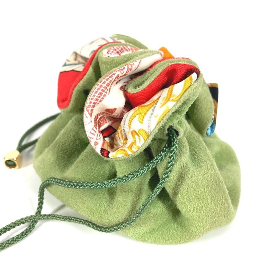 HERMES エルメス ブルスアビジュー アニマル柄 巾着ポーチ マルチポーチ ポーチ マルチカラー レディース【中古】 | HERMES | 01