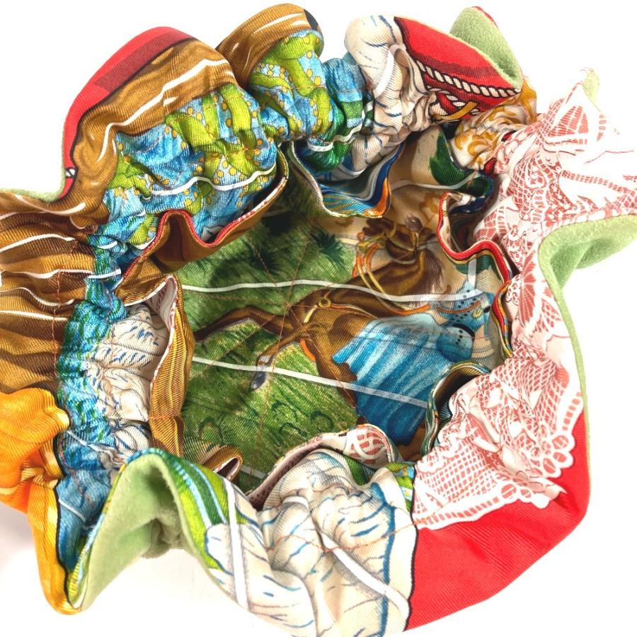 HERMES エルメス ブルスアビジュー アニマル柄 巾着ポーチ マルチポーチ ポーチ マルチカラー レディース【中古】 | HERMES | 07