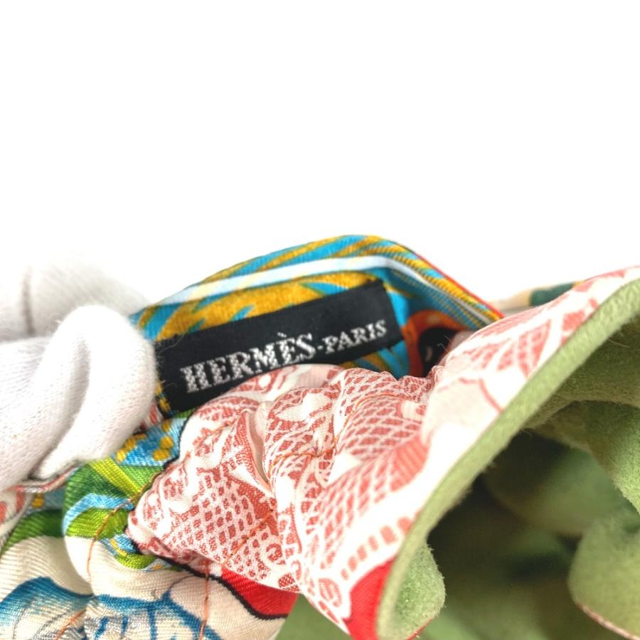 HERMES エルメス ブルスアビジュー アニマル柄 巾着ポーチ マルチポーチ ポーチ マルチカラー レディース【中古】 | HERMES | 09