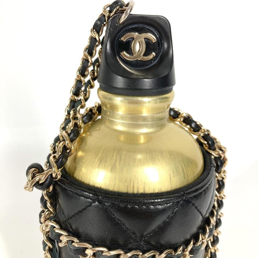 CHANEL シャネル  AS1324  CC ココマーク ロゴ チェーン ケース付き  カバン  ウォーターボトル ショルダーバッグ ブラック 【中古】 | CHANEL | 02