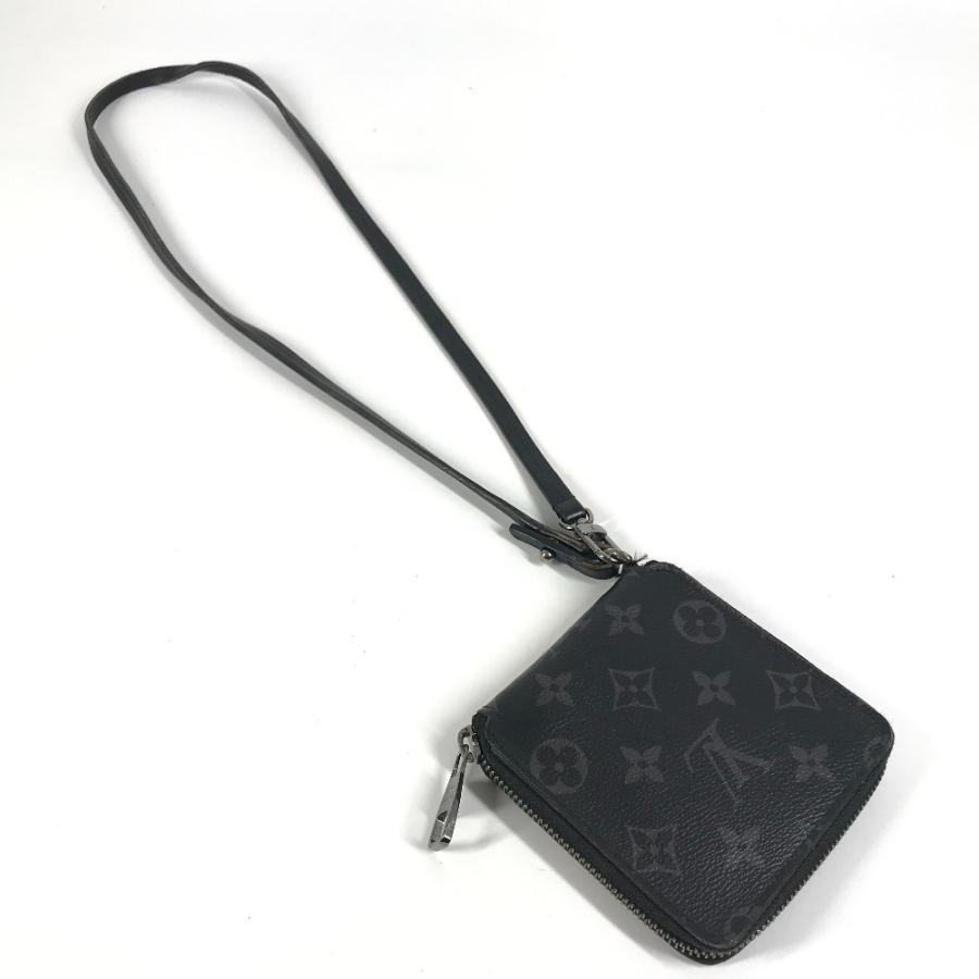 LOUIS VUITTON ルイヴィトン M80426  ジッピー コンパクトウォレット ネックストラップ付  モノグラムエクリプス 2つ折り財布【中古】 | LOUIS VUITTON | 01