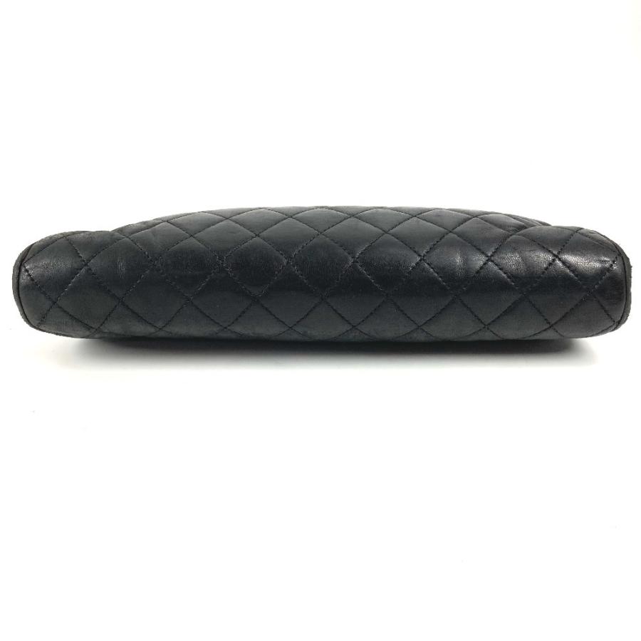 CHANEL シャネル CC ココマーク がま口 キルティング セカンドバッグ ポーチ ロゴ クラッチバッグ ブラック レディース【中古】 | CHANEL | 04