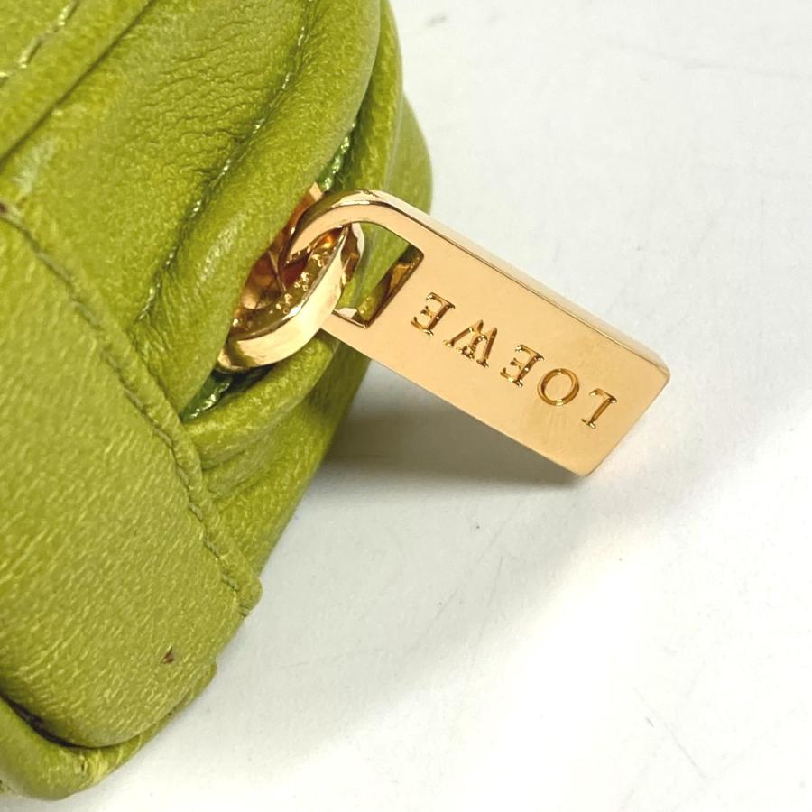 LOEWE ロエベ アマソナ型 アナグラム ロゴ チャーム バッグチャーム キーホルダー キーホルダー グリーン ユニセックス【中古】 | LOEWE | 06