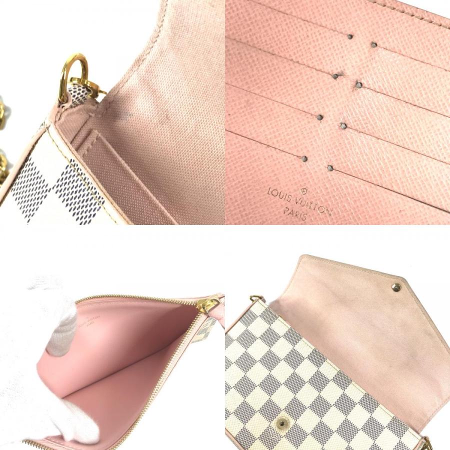 LOUIS VUITTON ルイヴィトン N60235  ポシェットフェリシーGM  長財布 ダミエアズール ショルダーバッグ ホワイト レディース【中古】 | LOUIS VUITTON | 08