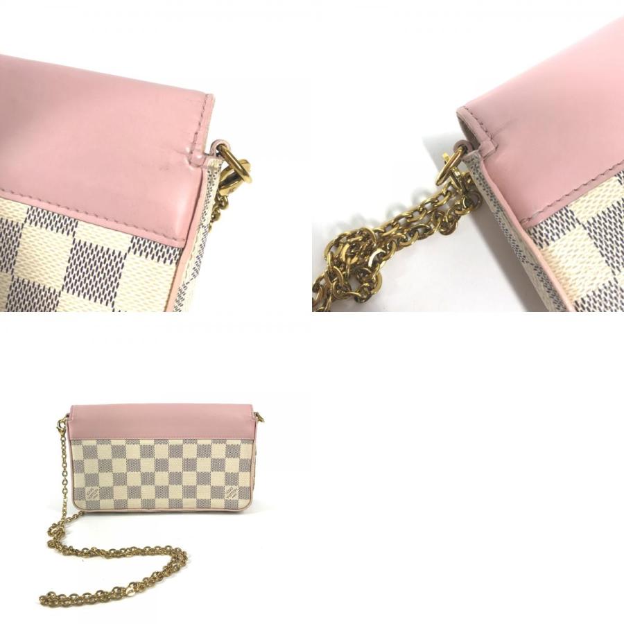 LOUIS VUITTON ルイヴィトン N60235  ポシェットフェリシーGM  長財布 ダミエアズール ショルダーバッグ ホワイト レディース【中古】 | LOUIS VUITTON | 09