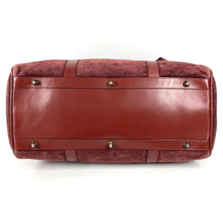 CARTIER カルティエ ロゴ マストライン カバン 肩掛け ハンドバッグ ヴィンテージ ボストンバッグ ワインレッド レディース【中古】 | Cartier | 04