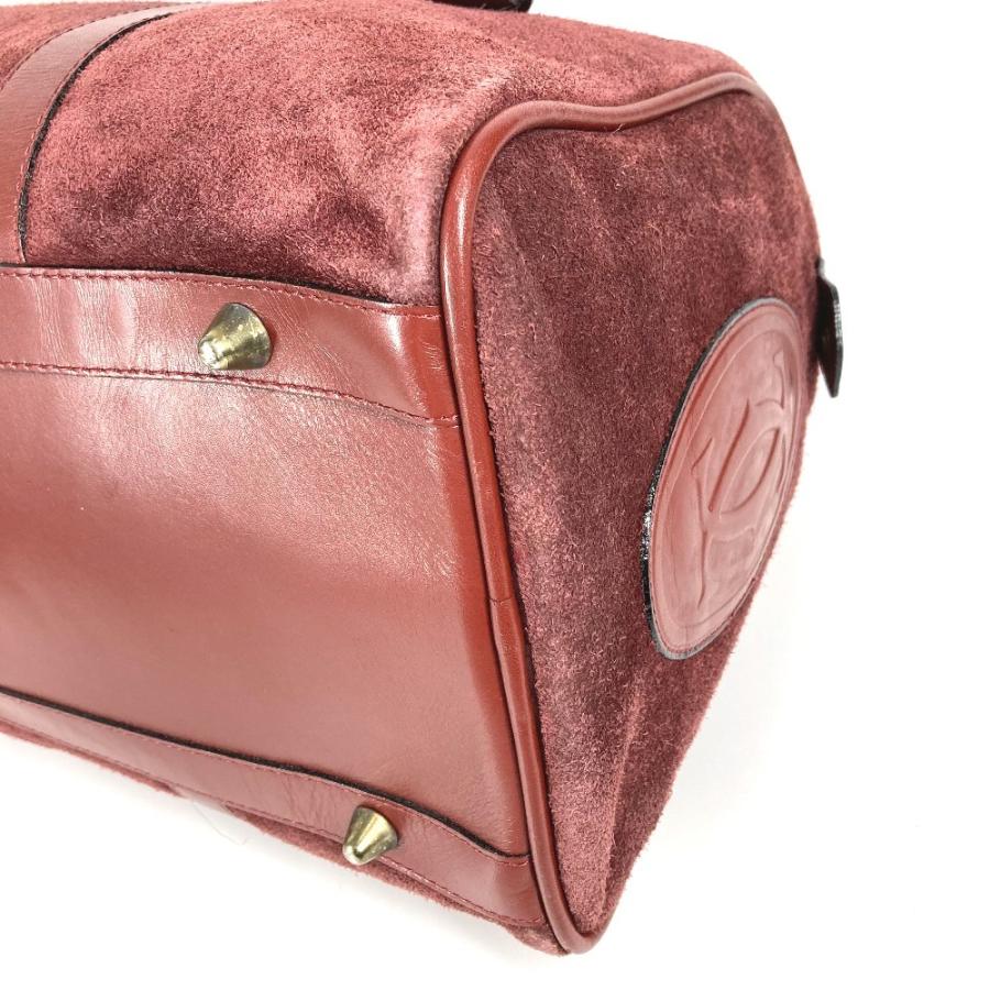 CARTIER カルティエ ロゴ マストライン カバン 肩掛け ハンドバッグ ヴィンテージ ボストンバッグ ワインレッド レディース【中古】 | Cartier | 05