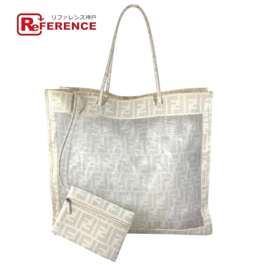 FENDI フェンディ ズッカ ロゴ メッシュ カバン バッグ ショルダーバッグ 肩掛け ポーチ付き ヴィンテージ トートバッグ 【中古】 | FENDI