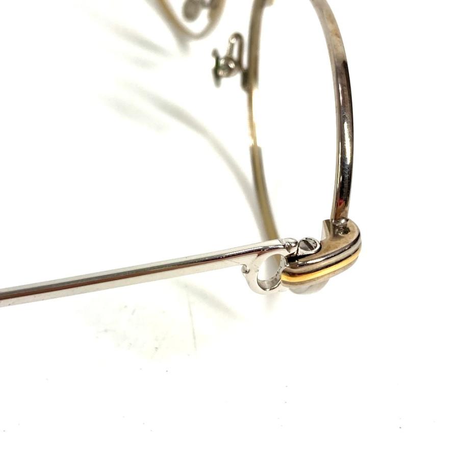CARTIER カルティエ ロゴ トリニティ めがね メガネ アイウェア 眼鏡 眼鏡 シルバー ユニセックス【中古】 | Cartier | 02